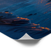 Friedlicher Strand bei Sunset Poster (Ecke)