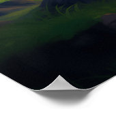 Friedlicher Strand in Sunset Illustration Poster (Ecke)