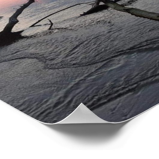 Friedlicher Strand Poster (Ecke)