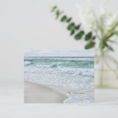 Friedlicher Strand Postkarte (Stehend Vorderseite)
