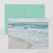 Friedlicher Strand Postkarte (Vorne/Hinten)