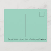 Friedlicher Strand Postkarte (Rückseite)