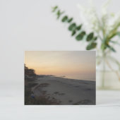Friedlicher Strand Postkarte (Stehend Vorderseite)