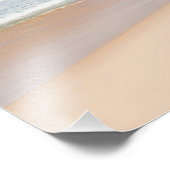 Friedlicher Strandausdruck Fotodruck (Ecke)
