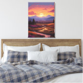 Friedlicher Stream Leinwanddruck (Insitu (Schlafzimmer))