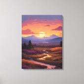 Friedlicher Stream Leinwanddruck (Vorderseite)