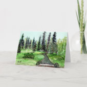 Friedlicher Stream mit geklappter Karte (Vorderseite)