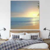 Friedlicher Sunset-Abend Leinwanddruck (Insitu (Schlafzimmer))