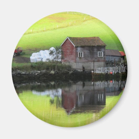 Friedlicher Szenenmagnet Magnet (Vorne)