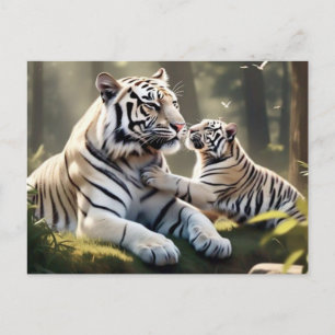 Friedlicher Tigerwald Grußkarte – Elegante Wildnis Postkarte
