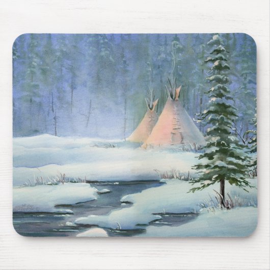 FRIEDLICHER TIPI durch SHARON SHARPE Mousepad (Vorne)