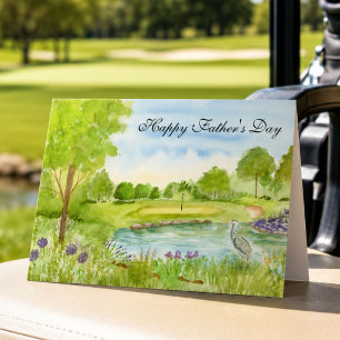 Friedlicher Vatertag-Golfplatz mit Reiher Karte