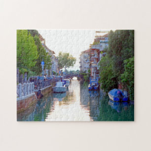 Friedlicher Venedig Lido Kanal, Italien Ansicht, I Puzzle