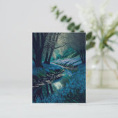 Friedlicher Wald mit Wilden Bluebells Postkarte (Stehend Vorderseite)