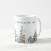 Friedlicher Wald Winterurlaub Kaffeetasse (VorderseiteRechts)