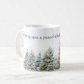Friedlicher Wald Winterurlaub Kaffeetasse (Vorderseite Links)