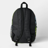 Friedlicher Waldbildsteinweg Bedruckter Rucksack (Rückseite)