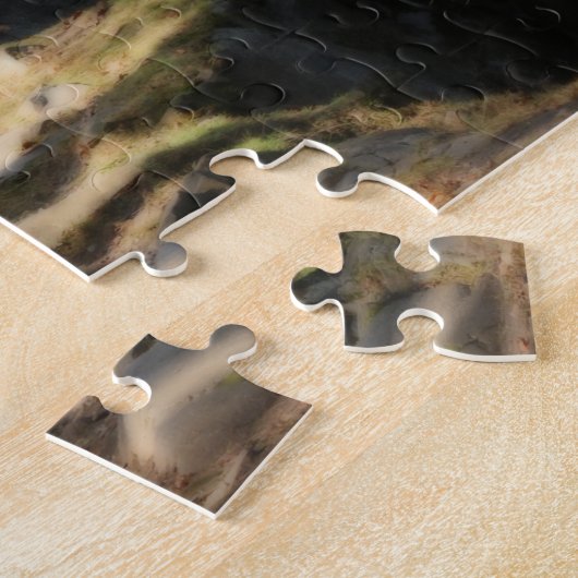 Friedlicher Waldpfad Natur Orton-Effekt Puzzle (Seite)