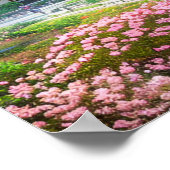 Friedlicher Waldtempel Poster (Ecke)