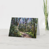 Friedlicher Waldweg - Art-Note-Karte Karte (Vorderseite)