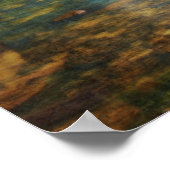 Friedlicher Wasserfall in der Natur Poster (Ecke)