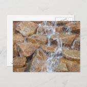 Friedlicher Wasserfall Postkarte (Vorne/Hinten)