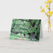 Friedlicher Weg-Geburtstag Karte (Gelbe Blume)