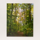 Friedlicher Weg im Wald Puzzle (Vertikal)