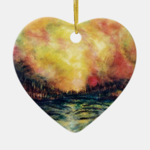 Friedlicher Weg Keramik Ornament