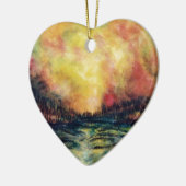 Friedlicher Weg Keramik Ornament (Links)