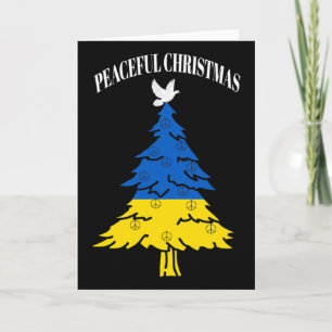 Friedlicher Weihnachtsbaum Frieden Ukraine Karte