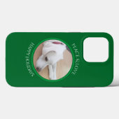 Friedlicher White Dog Red Collar Weihnachtsgeschen Case-Mate iPhone Hülle (Rückseite (Horizontal))
