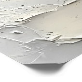 Friedlicher Winter bei Sonnenaufgang, Texturierte Poster (Ecke)