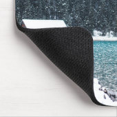 Friedlicher Winter (Louise-See) Mousepad (Ecke)