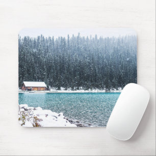 Friedlicher Winter (Louise-See) Mousepad