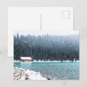 Friedlicher Winter (Louise-See) Postkarte (Vorne/Hinten)