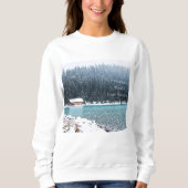 Friedlicher Winter (Louise-See) Sweatshirt (Vorderseite)
