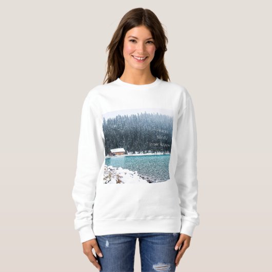 Friedlicher Winter (Louise-See) Sweatshirt (Vorne ganz)