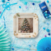 "Friedlicher Winterschlummer" Pappteller (Party)