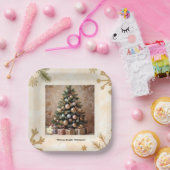 "Friedlicher Winterschlummer" Pappteller (Party)