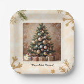 "Friedlicher Winterschlummer" Pappteller (Vorderseite)