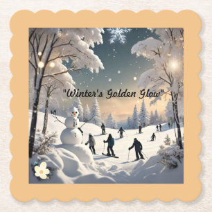 "Friedlicher Winterschlummer" Untersetzer