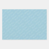 Friedlicher Winterwald - Aquarellschrift Geschenkpapier Set (Vorderseite 3)