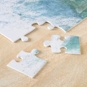 Friedlicher Winterwald Wasserfarben Weihnachten Puzzle (Seite)