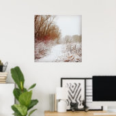 Friedlicher Winterweg Poster (Heimbüro)