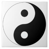 Friedlicher Yin Yang Fliese (Vorderseite)
