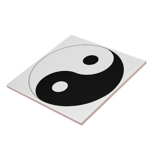 Friedlicher Yin Yang Fliese (Seite)