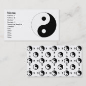 Friedlicher Yin Yang Visitenkarte (Vorne/Hinten)
