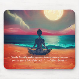 Friedlicher Yoga Meditation Mondlicht Himmelsangeb Mousepad