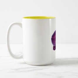Friedlicher Zen-Blumen-Kaffeebecher Zweifarbige Tasse